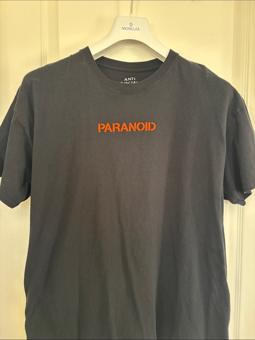 Paran Black Tee with Red Logo - Men's Short Sleeve Shirt
